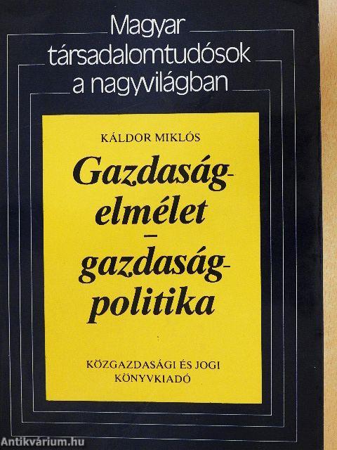 Gazdaságelmélet - gazdaságpolitika