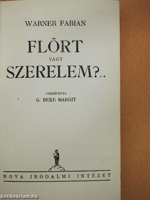 Flört vagy szerelem?..