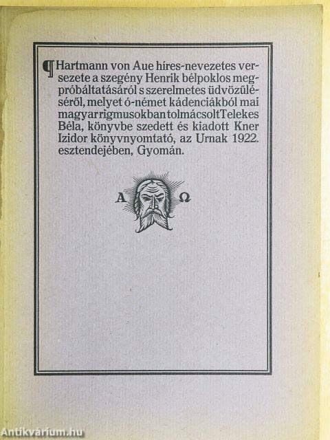 Hartmann von Aue híres-nevezetes versezete