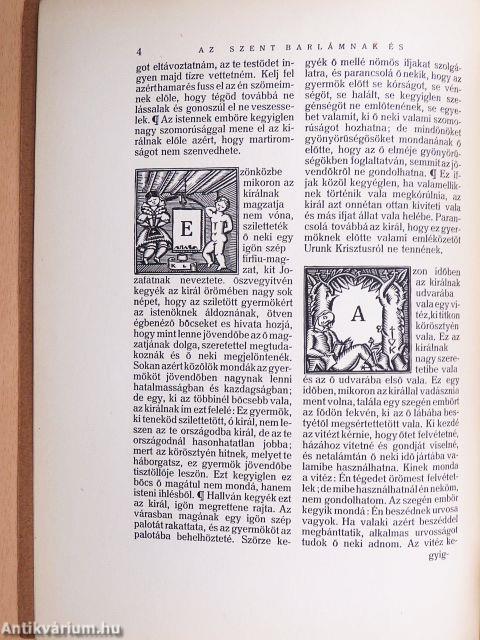 Az Szent Barlám és Szent Jozafát királfi életéről való igön szép legenda