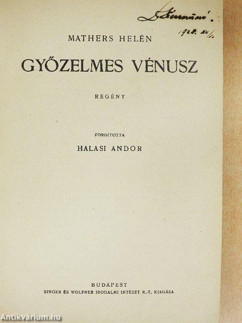 Győzelmes Vénusz/Férfiszív/Zsuzsanna férjet keres/Prospero barátom