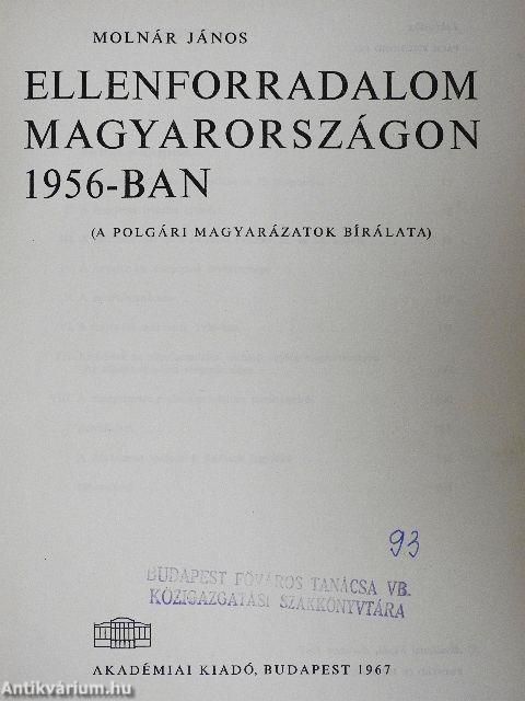Ellenforradalom Magyarországon 1956-ban