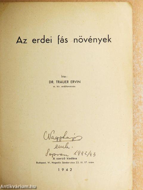 Az erdei fás növények