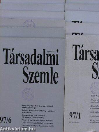 Társadalmi Szemle 1997. január-december