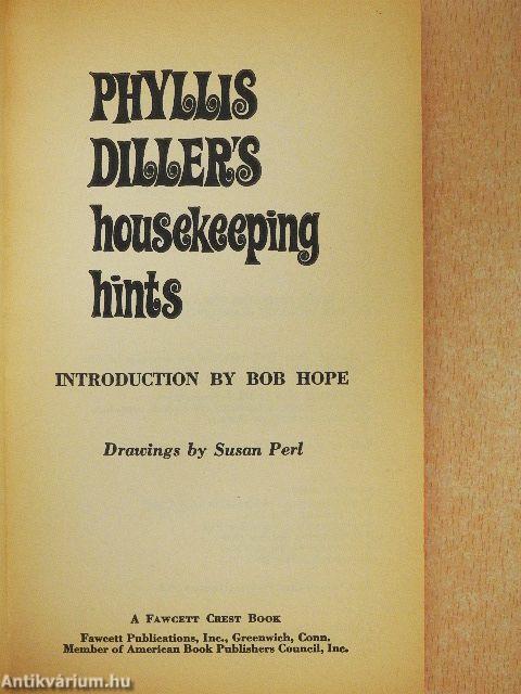 Phyllis Diller's Housekeeping hints