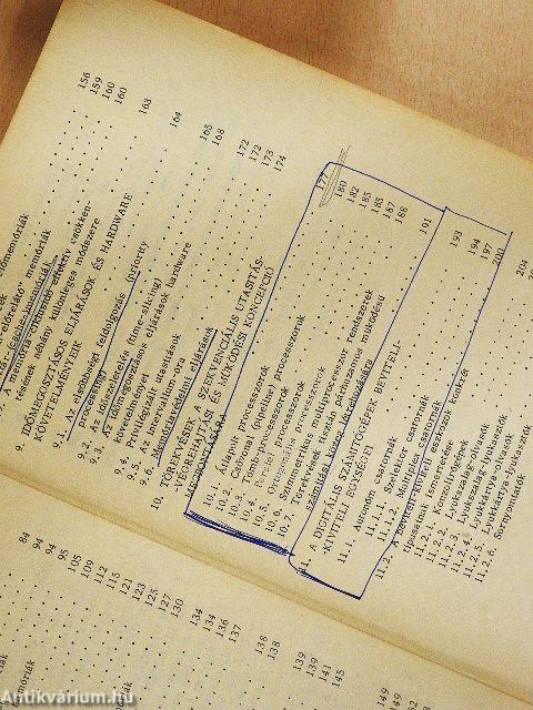 A digitális számítógépek rendszertechnikai felépítése