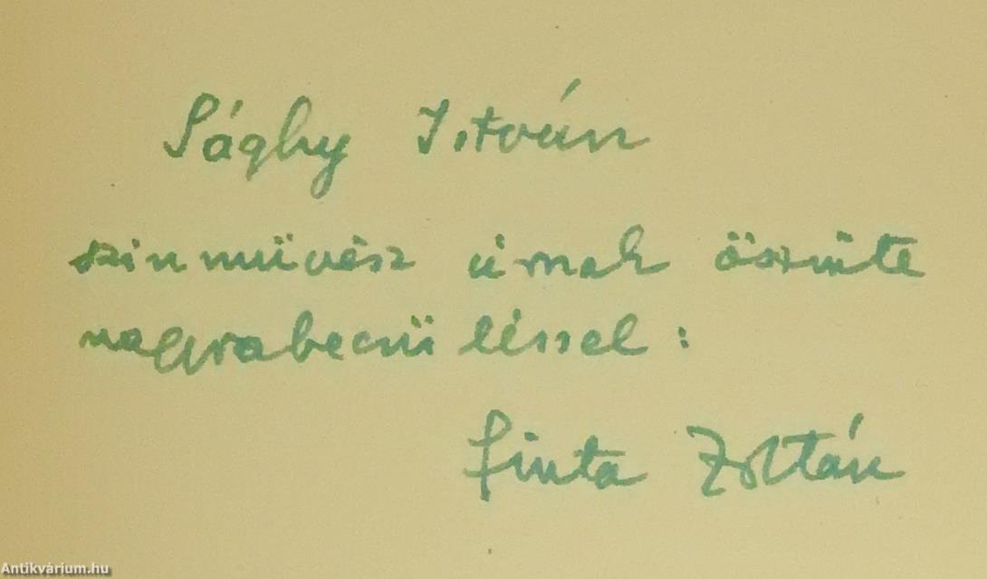 Valaki, ismeretlen (dedikált példány)
