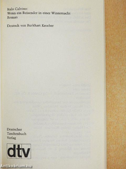 Wenn ein Reisender in einer Winternacht