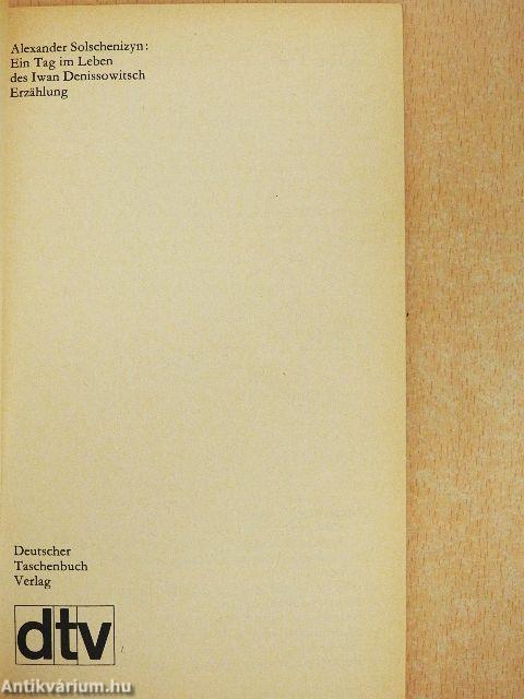 Ein Tag im Leben des Iwan Denissowitsch