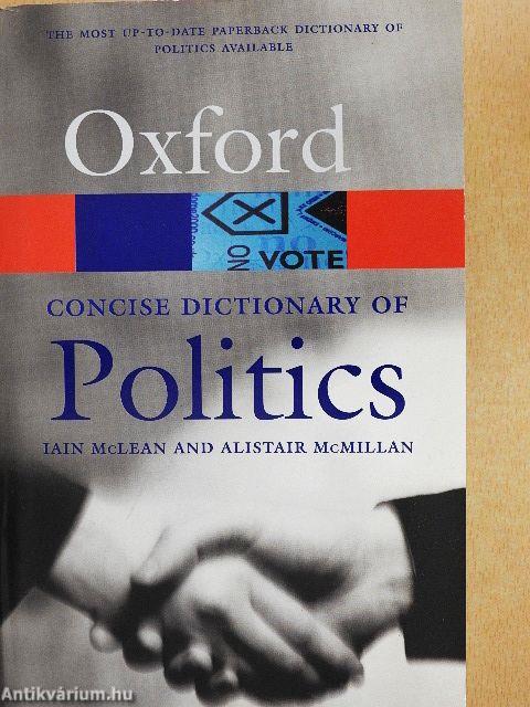 The Concise Oxford Dictionary of Politics