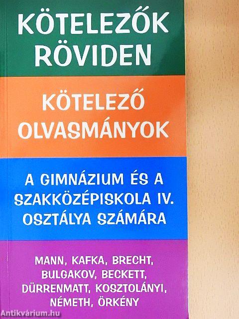 Kötelező olvasmányok