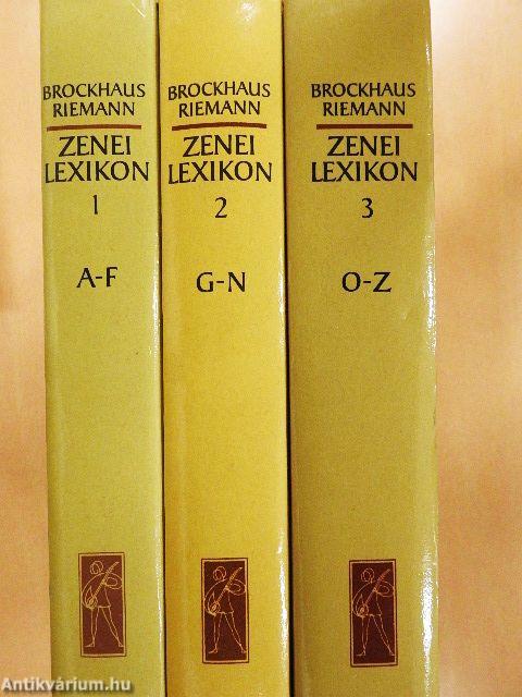 Zenei Lexikon 1-3.