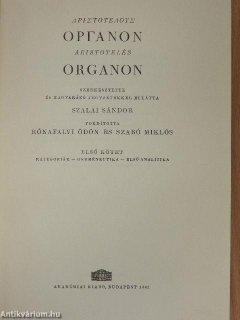 Organon I.