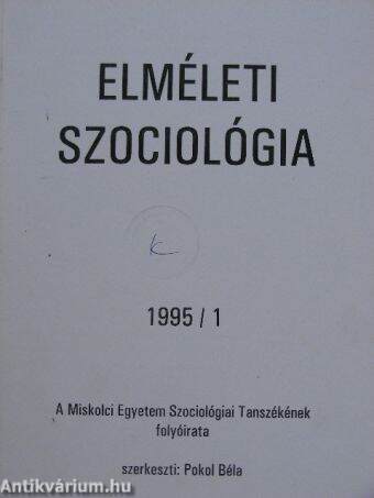 Elméleti szociológia 1995/1.