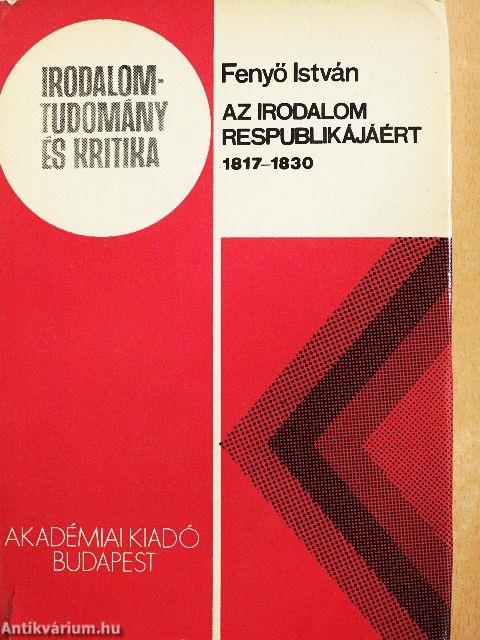 Az irodalom respublikájáért