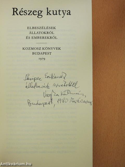 Részeg kutya (dedikált példány)