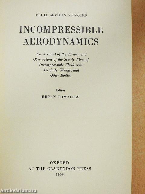 Incompressible Aerodynamics