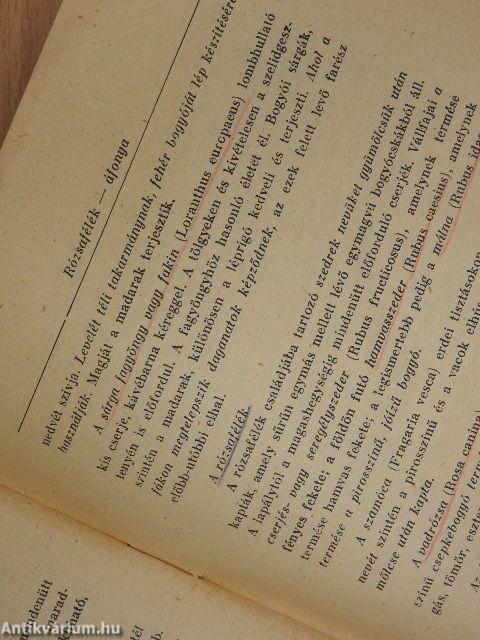 Az erdei fás növények