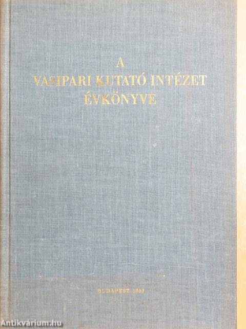 A Vasipari Kutató Intézet Évkönyve