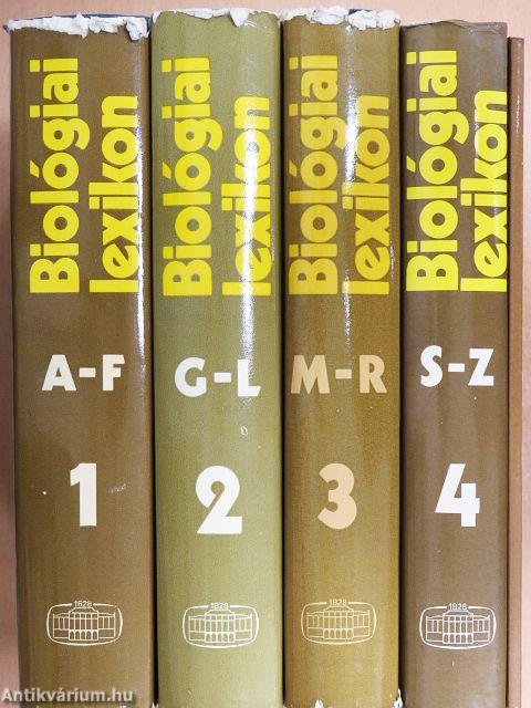 Biológiai lexikon 1-4./Kiegészítő az 1-4. kötethez