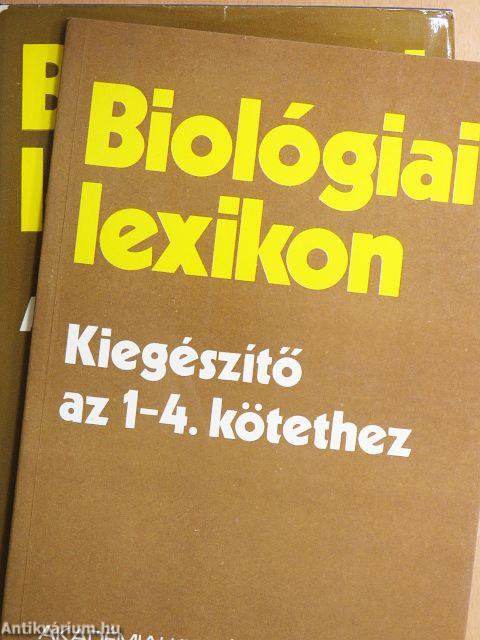Biológiai lexikon 1-4./Kiegészítő az 1-4. kötethez