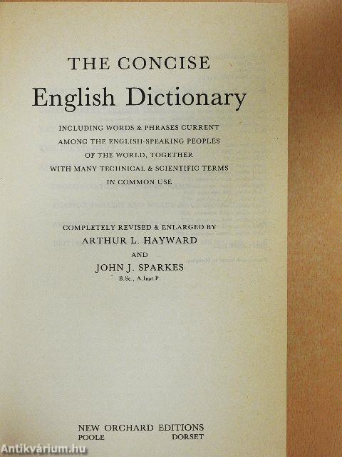 The Concise English Dictionary