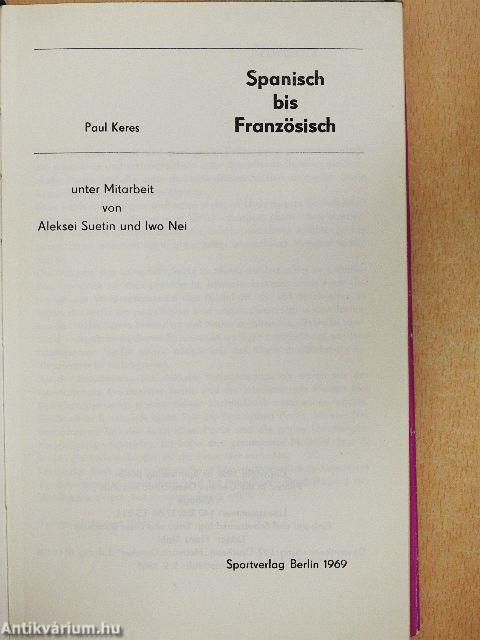 Spanisch bis Französisch