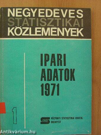 Ipari adatok 1971/1.