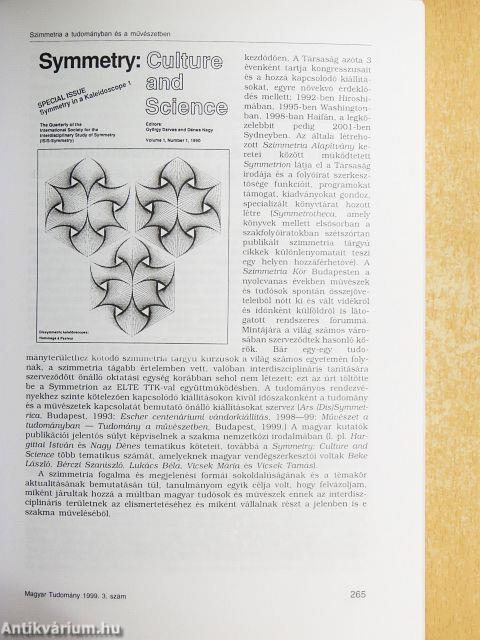 Magyar Tudomány 1999. március