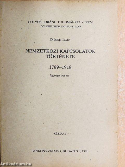 Nemzetközi kapcsolatok története 1789-1918