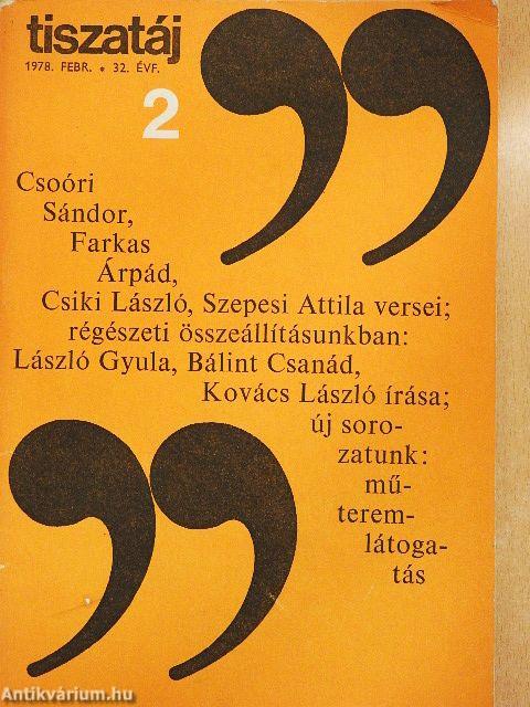 Tiszatáj 1978. február