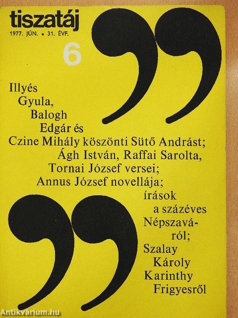 Tiszatáj 1977. június