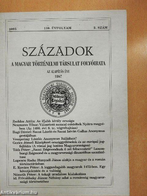 Századok 2005/2.