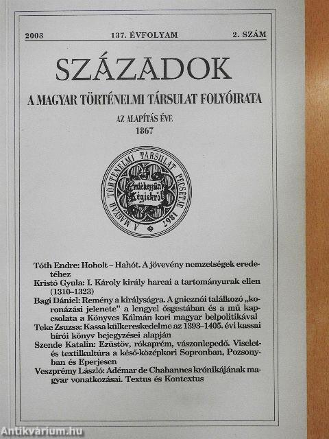 Századok 2003/2.