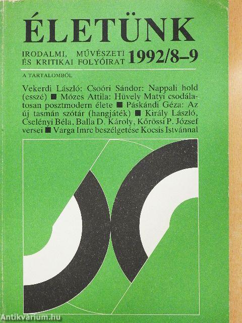 Életünk 1992/8-9.