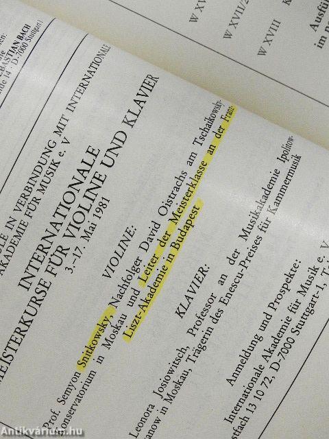 Österreichische Musikzeitschrift 1981