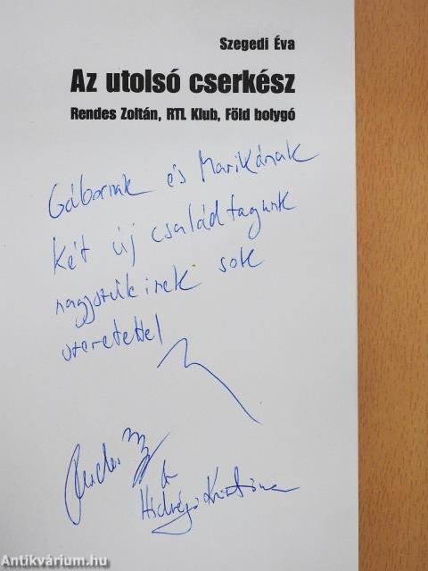 Az utolsó cserkész (kétszeresen dedikált példány)