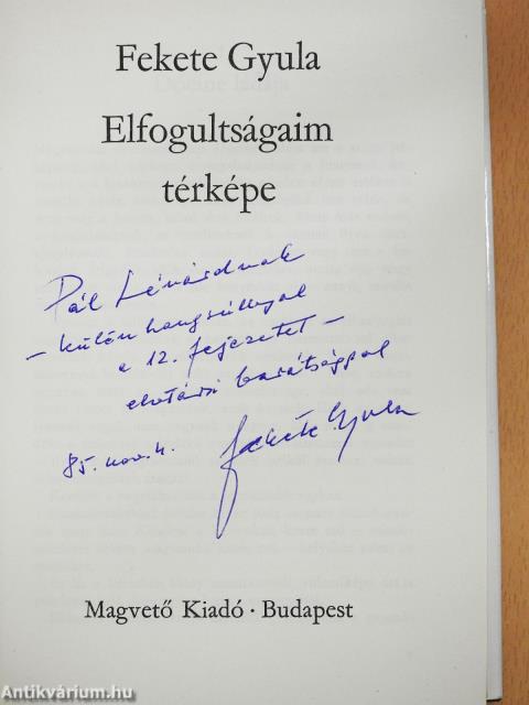 Elfogultságaim térképe (dedikált példány)