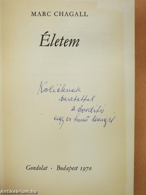 Életem (dedikált példány)