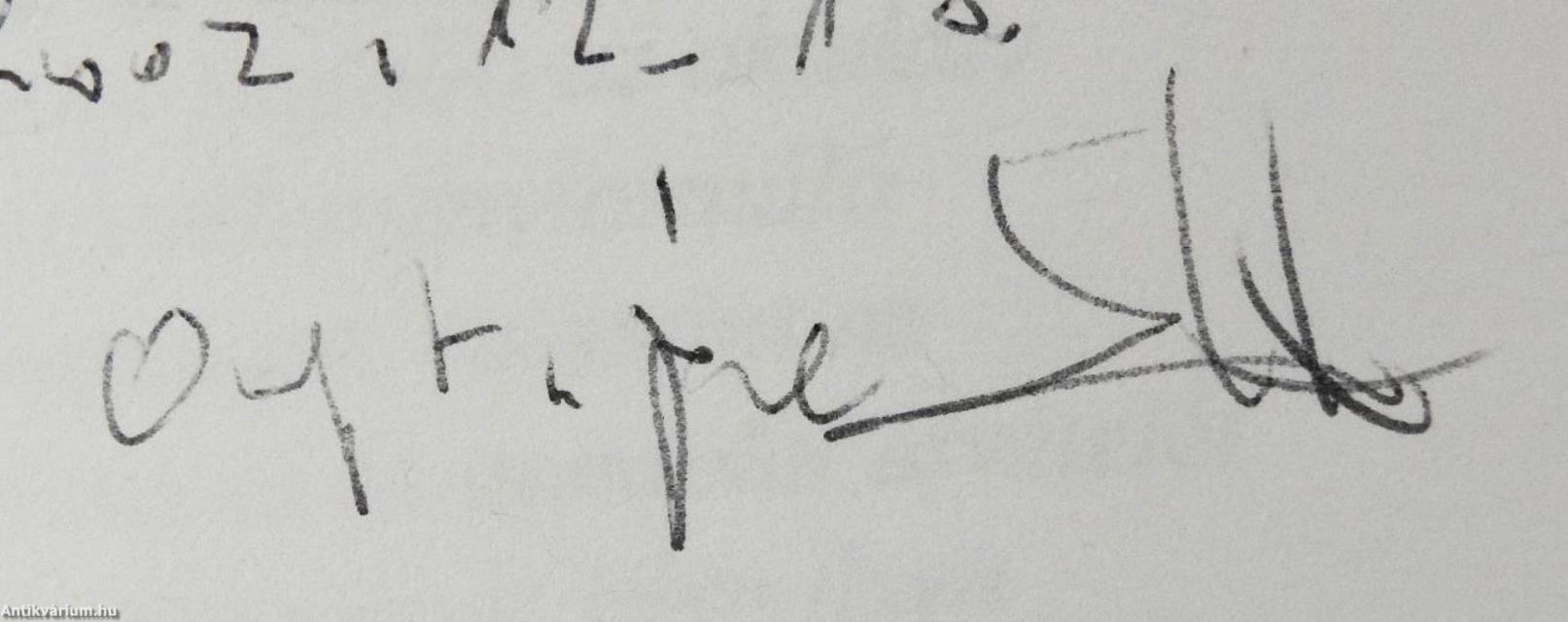 Ok és okozat (dedikált példány)