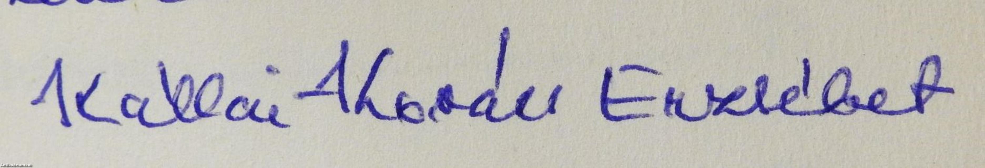 A nyughatatlan (dedikált példány)