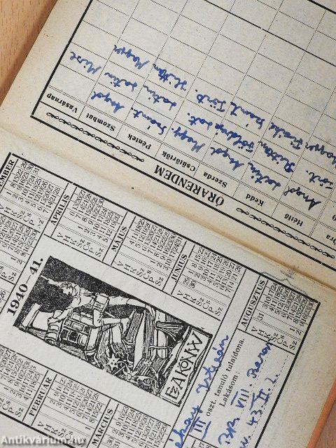 Zászlónk diáknaptára 1940-41.