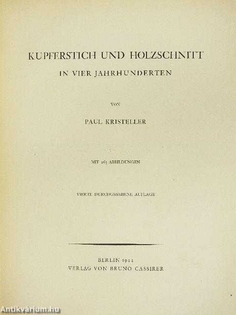 Kupferstich und Holzschnitt in vier Jahrhunderten