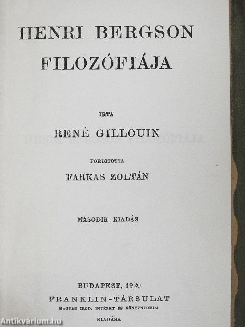 Henri Bergson filozófiája