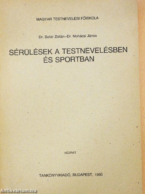 Sérülések a testnevelésben és sportban