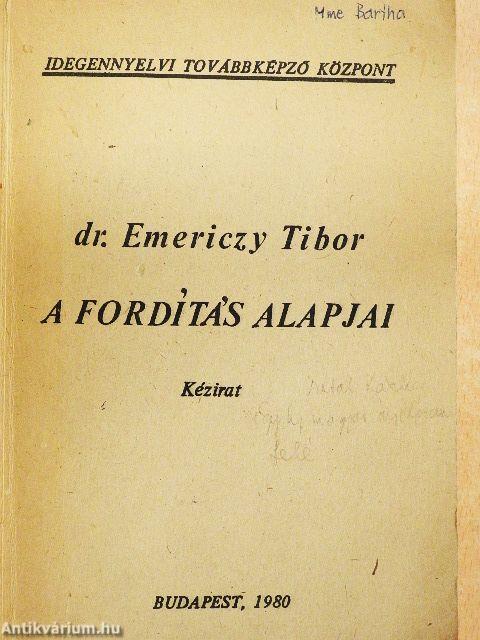 A fordítás alapjai