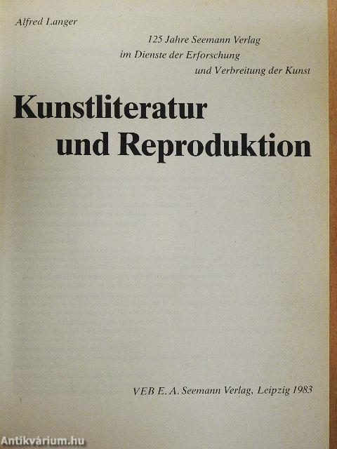 Kunstliteratur und Reproduktion