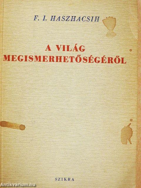 A világ megismerhetőségéről