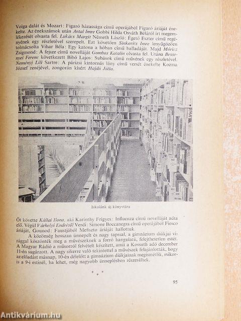 A hódmezővásárhelyi Bethlen Gábor Gimnázium Évkönyve 1974