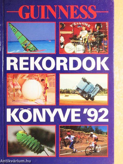 Guinness rekordok könyve 1992.